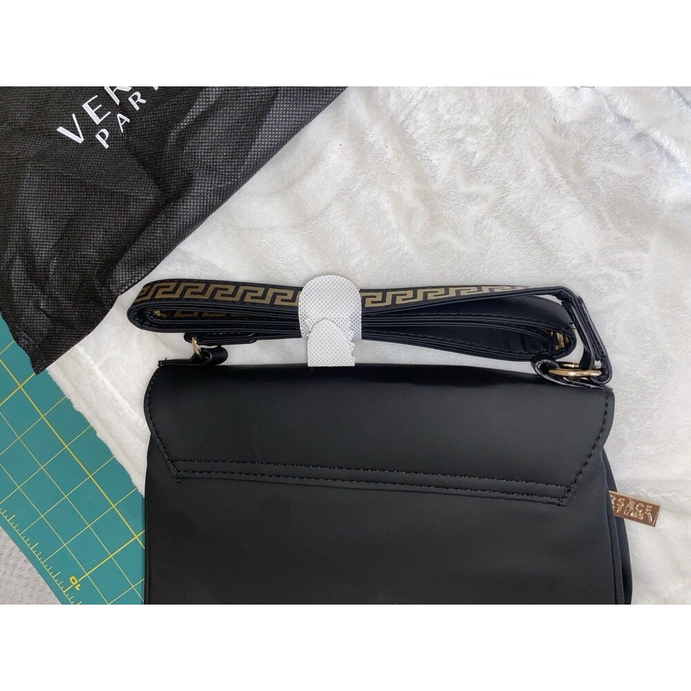 Versace Parfums Black Gold Shoulder Crossbody Bag + Dustbag - Picture 9 of 15